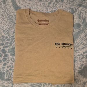 Gas Monkey Garage Beige Men's Short Sleeve Tee